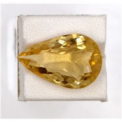 15.05ct Natural citrine pear Cut