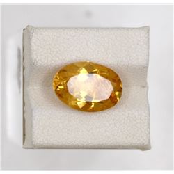 5.42ct Natural citrine oval cut