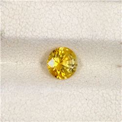 0.92ct Yellow Sapphire Round Cut