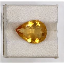 4.50ct Natural citrine pear Cut