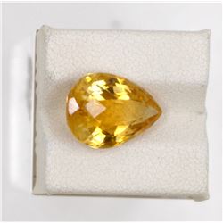6.78ct Natural citrine Pear Cut