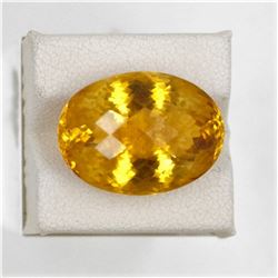 17.55ct Natural citrine Oval Cut