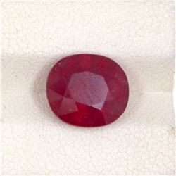 5.38ct  Ruby Cushion Cut