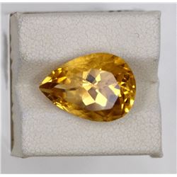 7.94ct Natural citrine pear cut