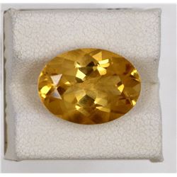8.75ct Natural citrine oval cut