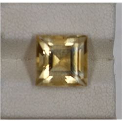 5.27ct Natural citrine princess cut