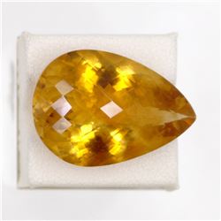 27.58ct Natural citrine Pear Cut
