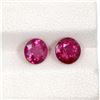 Image 1 : 1.68ct Rubellite match pair round cut