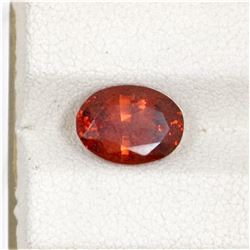 2.73ct Malaya Garnet Oval Cut