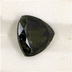 6.75ct Green Tourmaline Trillion Cut