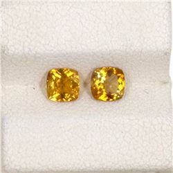 0.87ct Yellow Tourmaline Cushion Cut