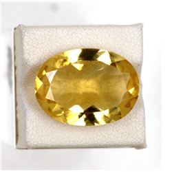 13.16ct Natural citrine oval cut