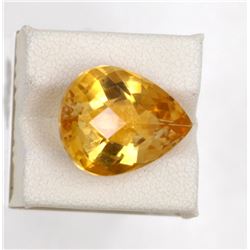 13.98ct Natural citrine Pear Cut