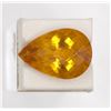 Image 1 : 22.94ct Natural citrine Pear Cut
