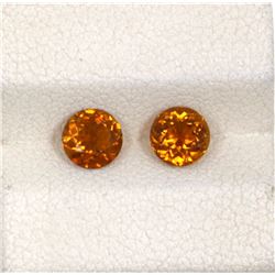 0.99ct Yellow Tourmaline Match Pair Round Cut