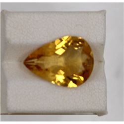 5.45ct Natural citrine pear cut