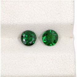 0.93ct Tsavolite match pair round cut