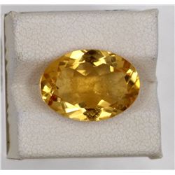 7.66ct Natural citrine oval cut