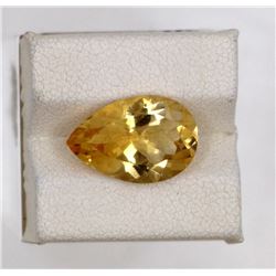 5.39ct Natural citrine pear Cut