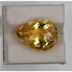 11.04ct Natural citrine pear cut