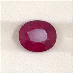 5.76ct  Ruby Oval Cut