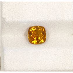 0.87ct Yellow Tourmaline Cushion Cut