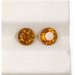 1.14ct Yellow Tourmaline Match Pair Round Cut