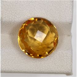 7.29ct Natural citrine round cut