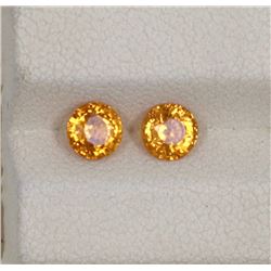1.31ct Spessartite match pair round cut