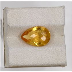 2.57ct Natural citrine pear cut