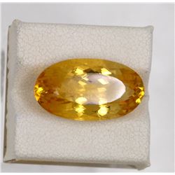 10.10ct Natural citrine oval cut