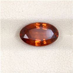 3.16ct Malaya Garnet Oval Cut