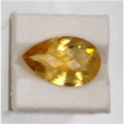 9.18ct Natural citrine pear cut