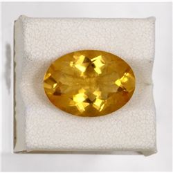 7.47ct Natural citrine oval cut