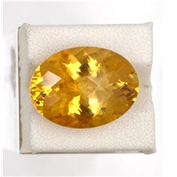 16.33ct Natural citrine Oval Cut