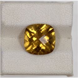 3.97ct Natural citrine cushion cut