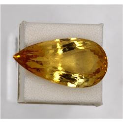 25.34ct Natural citrine pear Cut