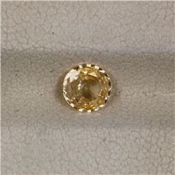 0.62ct Yellow Sapphire Round Cut