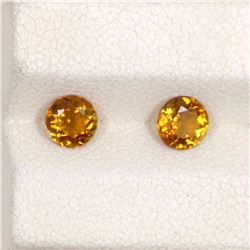 0.876ct Yellow Tourmaline Round Cut