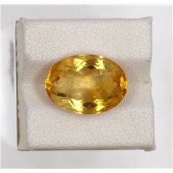 6.95ct Natural citrine oval cut