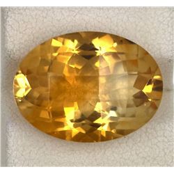 15.55ct Natural citrine Oval Cut