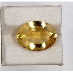 7.62ct Natural citrine oval cut