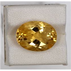 8.91ct Natural citrine oval cut