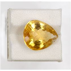 11.77ct Natural citrine Pear Cut