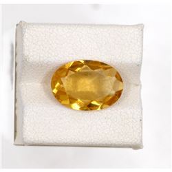 3.96ct Natural citrine oval cut