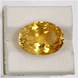9.64ct Natural citrine oval cut