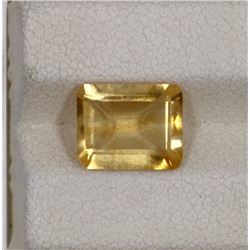 2.69ct Natural citrine emerald cut