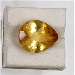 9.90ct Natural citrine pear cut