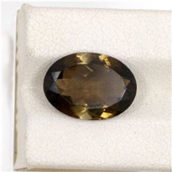 4.90ct Green/Brown Tourmaline Oval Cut
