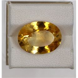 8.01ct Natural citrine oval cut